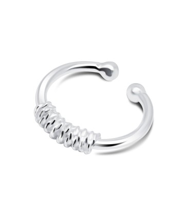 Rolled Designed Silver Ear Cuff EC-1135